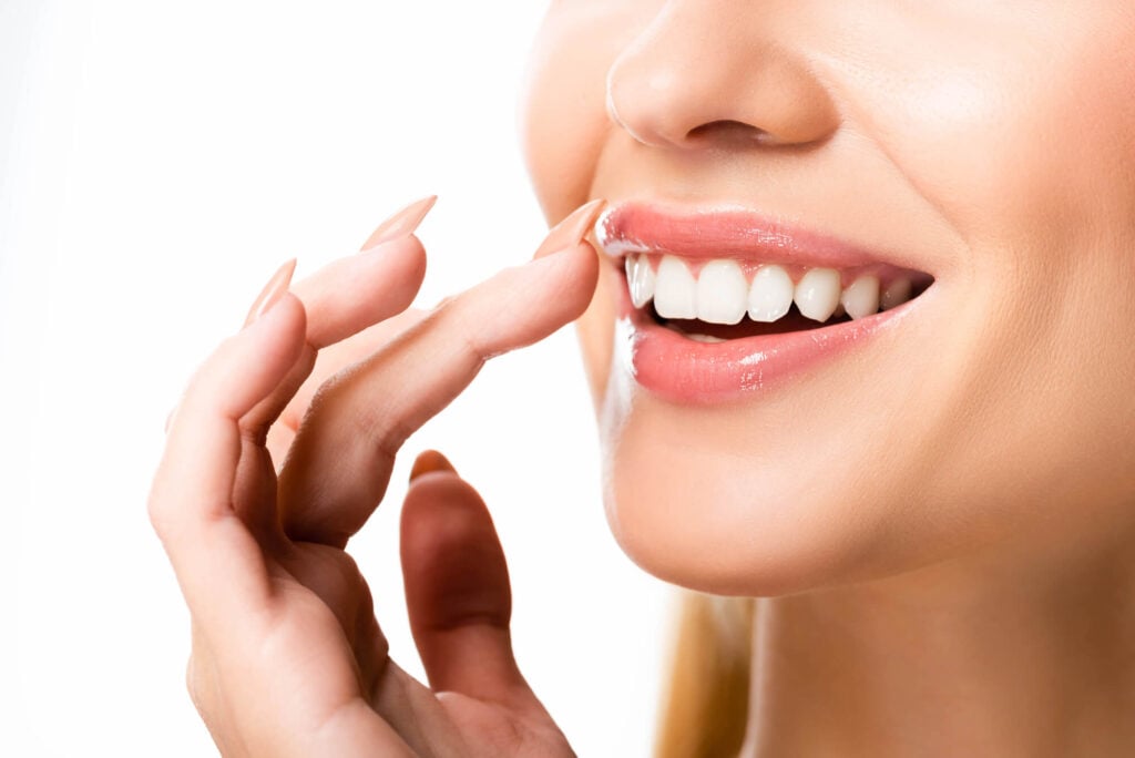 woman after seeing a cosmetic dentist Moody AL